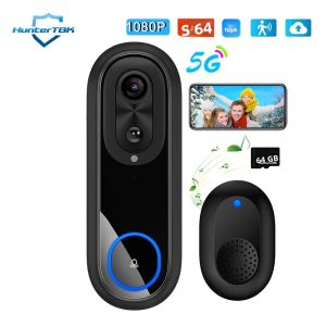 Chuông Cửa Video WiFi 5G Camera Liên Lạc Thông Minh Không Dây 1080P Với Ứng Dụng Tuya IP65 Pin 7000mAh Chống Nước Cho An Ninh Gia Đình