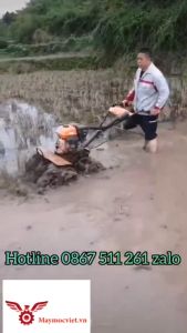 Máy xới đất đa năng 2 cầu phay trước chạy xăng giá rẻ