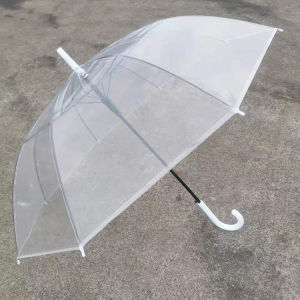 ZHIZHOU | Durable Transparent Double-layer Umbrella Long-handle