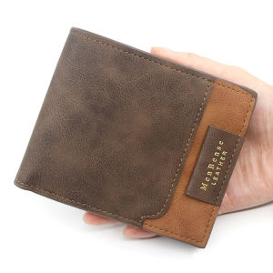 New Men Wallets Small Short Card Holder Zipper Male Purses Classic Coin Pocket Photo Holder Mens Wallet Money Clips