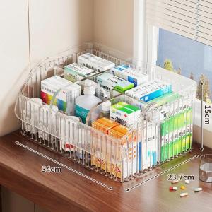 Hộp Thuốc Sơ Cứu Gia Đình Dung Tích Lớn Ngăn Trong Suốt