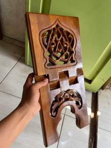 Recal alquran ukiran kayu jati