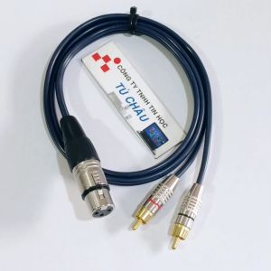 Dây Canon ra 2 AV Đưc dài 1M / Chuẩn Canon Lổ Cái