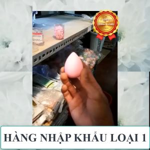 Bông mút trang điểm giọt nước mút trang điểm hồ lô có hộp loại xịn chính hãng Sidumi hàn quốc bông phấn cushion bông phấn nước bông đánh kem nền bông tán BB cream CC cream không mủn  không bết dính không hao kem chất dai -Shopping vip