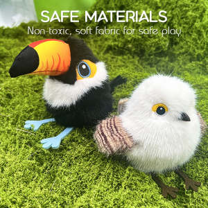 Cat Toy with Induction Movement Birds Toy for Cats Rechargeable Flapping Cat Toys Motion Activated for Indoor Hunting