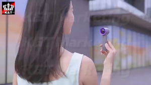 HX-F368 Turbo Fan Personal Outdoor Travel Turbo Fan Rechargeable Handheld High-Speed Fan 100 gears