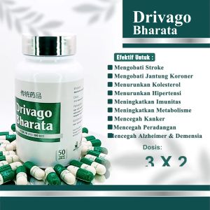 100% ORIGINAL - DRIVAGO BHARATA - HERBAL PREMIUM STROKE KOLESTEROL JANTUNG KORONER DARAH BEKU