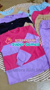 Top Fashion Baju Anak Perempuan Lucu Lengan Panjang Model Salur Anak Terbaru Bahan Adem Untuk Usia 6 Bulan - 12 Tahun