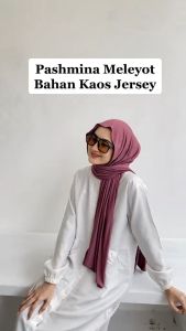 [COD] Pashmina Kaos Jersey Premium 50 Warna | Pasmina Kaos Flowy | Hijab Jilbab