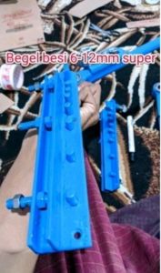 alat penekuk besi pembuat begel besi ukuran 6-14 mm