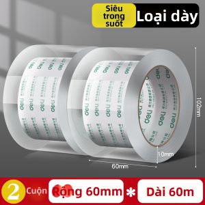 deli | Băng Dính Đóng Gói Rộng Trong Suốt Không Dư Lượng