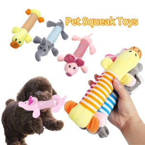 Pets Squeaky Plush Stuffed Toys Sound Chew Toys Pet Durable Chew Molar Bite Training Toy