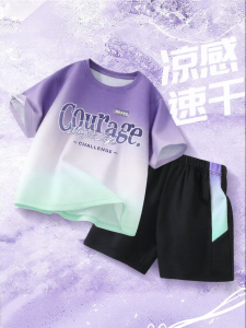 JS | Quick Dry Boys Summer Set Short Sleeve T-shirt & Shorts
