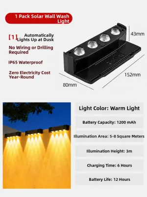 Solar Outdoor Ambient Wall Light