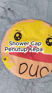 Shower Cap Karakter Kartun Topi Mandi Keramas Lucu Penutup Rambut Cover Kepala Waterproof