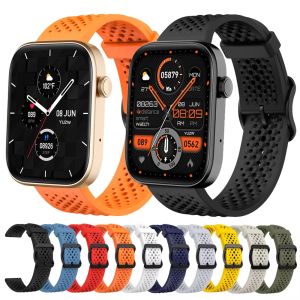Sport Strap Silicone Watch Band 22mm For COLMI P71 Smartwatch Breathable Bracelet For COLMI C81 P68 P60 V68 P82 Women Men Correa