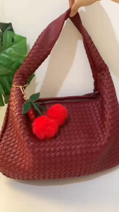 High Quality European Retro Leather Handwove Crossbody Bag Female Shoulder Bag Female Underarm Bags Womens Handbags
