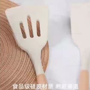 Mehaa Silicone Utensils Hijau: Set Alat Masak Tahan Panas Anti Lengket