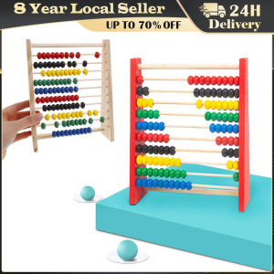 Classic Wooden Educational Counting Toy Preschool Math Learning Toys Montessori Number Arithmetic Abacus Toddler Gift