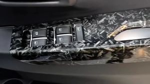 Perodua Bezza Window Switch Panel Trim Carbon Fiber Black Cover Interior Accessories