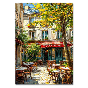 Acrylic Paint By Numbers Romantic Landscape Painting By Numbers on Canvas Coloring By Number for Adults Paint Digital Art