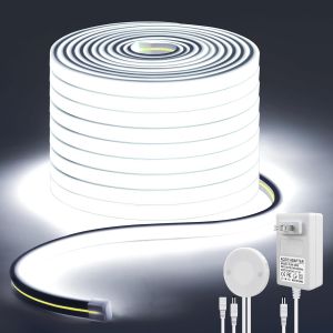 1m-10m Motion Sensor Hand Scan Touch Sensor Dimming Neon Light COB LED Strip 24V Waterproof Tape Bedroom Kitchen Cabinet Decor