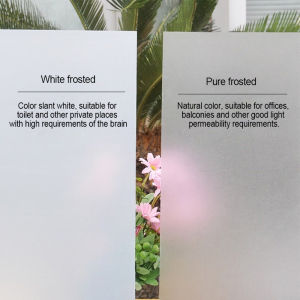 Privacy Protection Frosted Window Film Waterproof Glass Sticker window films sticker WITH GLUE/Frosted Window Sticker Film/Blackout Black Sticker/Pure Frosted Film Water Proof Privacy Tinted Window Film - Lazada