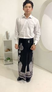 Sarung Batik Katun Dewasa Motif Arjuna NU | Monochrome