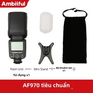 AMBITFUL | Đèn Flash Speedlite Đa Năng Cho Máy Ảnh Canon Nikon Olympus Fujifilm Tương Thích Với 650D 550D 450D 60D 7D 5D DSLR
