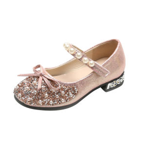 Decorative Princess-style Baby Girl Shoes Soft Sole
