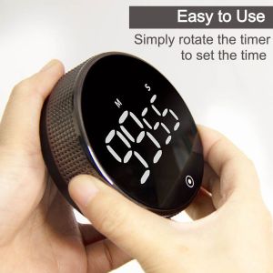 New Rotary Digital Magnetic Kitchen Timer Productivity Pomodoro Time Management