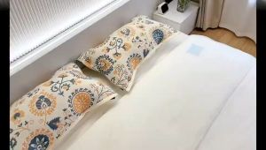 Four-layer Cotton Gauze Pillow Towel Elastic Band Fixed Anti-shedding Pillows Cover Couple Slipcover For Home Decor