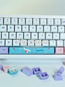 Cinnamoroll Babycinnamoroll Theme Key Cap 147 Key PBT Sublimation XDA Highly Craft Cute Key Cap Girl Must Enter Key Cap