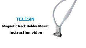 TELESIN Magnetic Neck Holder Mount for GoPro HERO/Insta360 ONE/DJI OMSO ACTION Camera