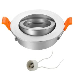 1/5/10Pcs Black White Silver Round Recessed LED Ceiling Light Frame MR16 GU10 Bulb Fixture Downlight Holder GU10 Spot Light