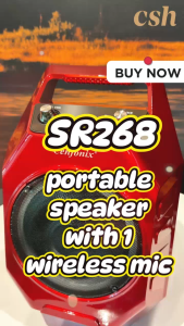 Cenfonix SR268 Mini Portable Karaoke amplifier with speaker + Wireless Microphone USB FM Samsung Karaoke Sony Karaoke Sennheiser Karaoke - Lazada