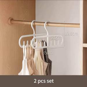 Camisole Clothes Hanger Home Dormitory Clothes Drying Rack Underwear Vest Multi-functional Clothes Storage Rack Plastic Hook