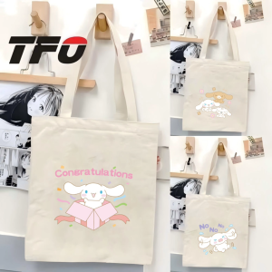 TFO Tote Bag Kuromi Character from the Sanrio Universe College School Tote Bag