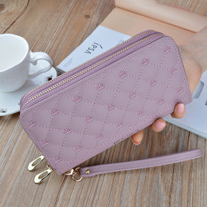 New Arrival Large-Capacity Wallet Female Long Double Layer Zipper Clutch Bag Multi-Card Position Mothers Tote Mobile Phone Bag