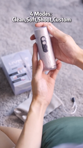Pensonic Livelle Hype Cordless Water Flosser Travel Kit 165ml | WFP61401CG - 4 Modes: Clean Soft Shoot Custom - 165ml Water Tank - 1400 Pulse/min