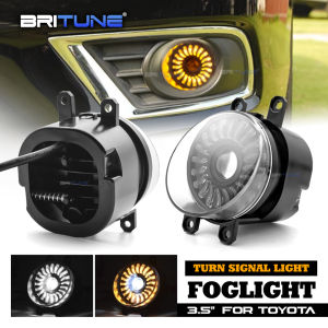 Bi LED Fog Lights For Toyota Vios/Corolla/Yaris/Hilux/Fortuner/Camry/Avanza/Avensis/RAV4 H11 DRL Turn Signal Fog Projector Lens