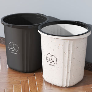 Thùng Rác Giấy Dày Cho Phòng Ngủ Phòng Tắm Có Vòng Ép Không Có Nắp Thùng Rác Nhà Bếp Sang Trọng Cho Phòng Khách Thùng Rác PP Hình Tròn Dùng Trong Gia Đình