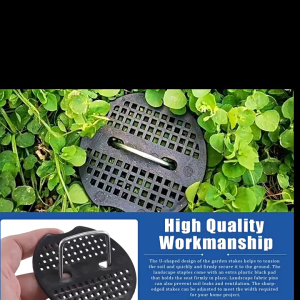 U-shaped Ground Nails for Gardening Weed Control & Fixing Ground Cloth - 6 Inches Multifunctional