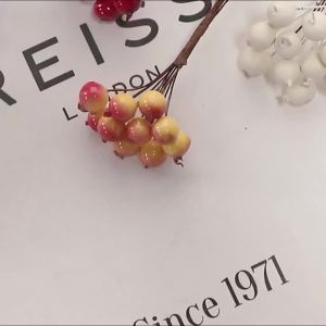 1/3Pcs Blueberry Berry Christmas Bouquet Decor Artificial Foam Flower for Home Wedding Decoration DIY Wreath Candy Box Gifts
