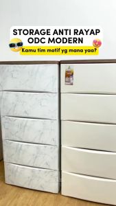 Lemari Laci Plastik Olymplast Rak  Laci Plastik  Drawer Cabinet 5 susun Lemari Laci Plastik Modern ODC 05 Marble