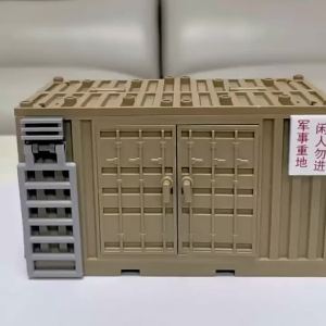 World War Army Military Soldiers SWAT Police Container Weapon Cannon Base Model Building Blocks Bricks Childrens Toys