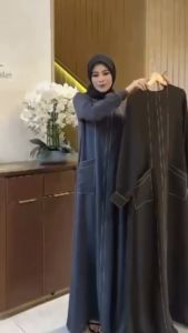 Dress Lebaran Terbaru 2025  Gamis Kondangan bahan Ceruty Babydoll Mewah Jumbo Premium