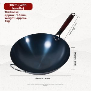 Non-stick Seasoned Cast Iron Wok
