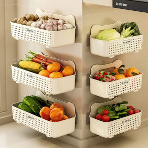 Multi-function Kitchen Wall Mounted Vegetable Organizer