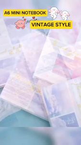 A6 MINI NOTEBOOK AESTHETIC RETRO VINTAGE | BUKU KECIL | BUKU MEMO LUCU | DIARY MEMO | BUKU CATATAN KECIL | KADO ULANG TAHUN | CATATAN MINI | BUKU DIARY MINI | MINI POCKET DIARY | KMK